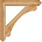 Ekena Millwork Legacy Arts and Crafts Rough Sawn Bracket w/ Offset Brace, Western Red Cedar, 6"W x 32"D x 32"H BKT0604X32X32LEC03RWR - alternate 3